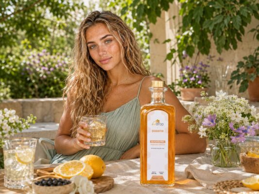 alkoholfreier sommerdrink